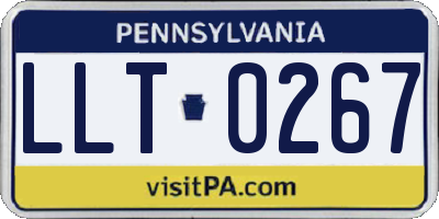 PA license plate LLT0267