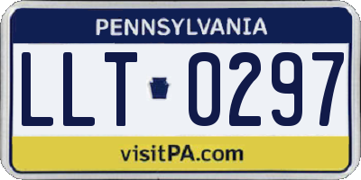 PA license plate LLT0297