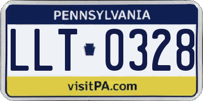 PA license plate LLT0328