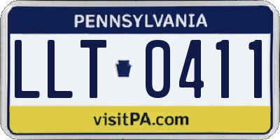 PA license plate LLT0411