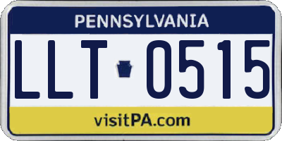 PA license plate LLT0515