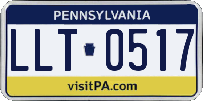 PA license plate LLT0517