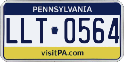 PA license plate LLT0564