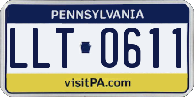 PA license plate LLT0611
