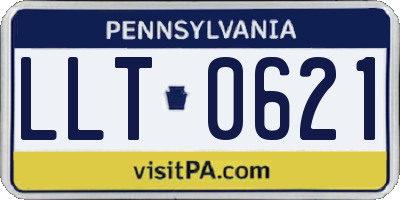 PA license plate LLT0621