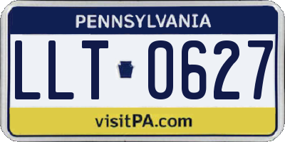 PA license plate LLT0627