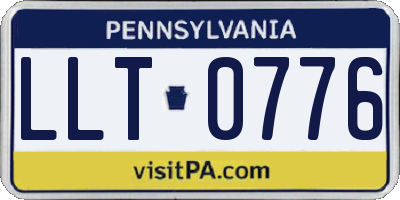 PA license plate LLT0776