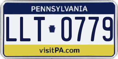 PA license plate LLT0779