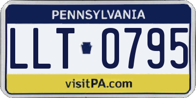 PA license plate LLT0795