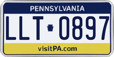 PA license plate LLT0897