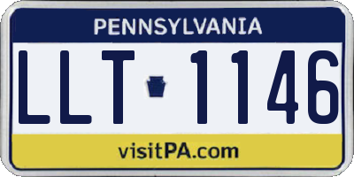 PA license plate LLT1146