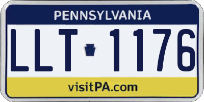 PA license plate LLT1176