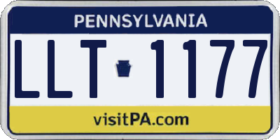 PA license plate LLT1177