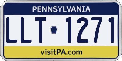PA license plate LLT1271