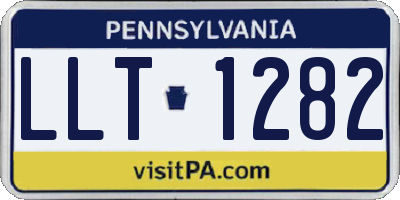 PA license plate LLT1282