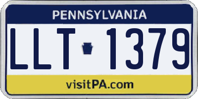 PA license plate LLT1379