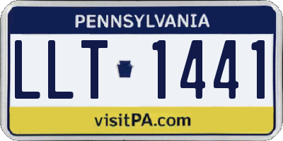 PA license plate LLT1441