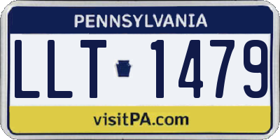 PA license plate LLT1479
