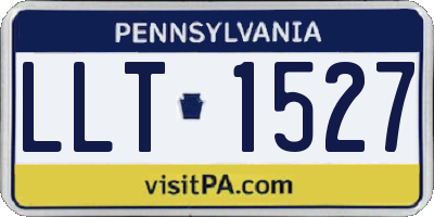 PA license plate LLT1527