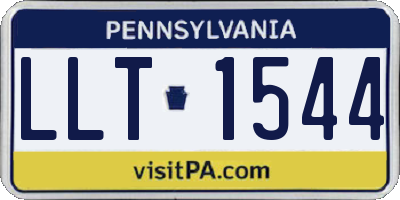 PA license plate LLT1544