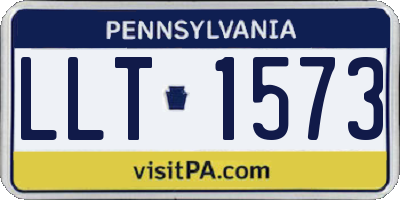 PA license plate LLT1573