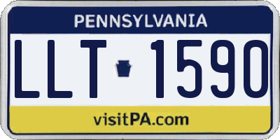 PA license plate LLT1590