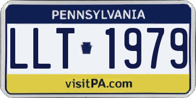 PA license plate LLT1979