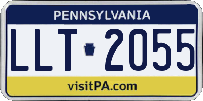 PA license plate LLT2055