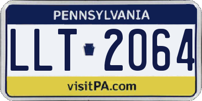 PA license plate LLT2064
