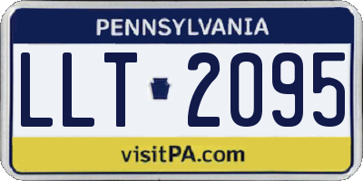 PA license plate LLT2095