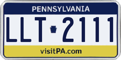 PA license plate LLT2111