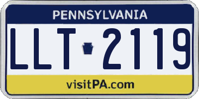 PA license plate LLT2119