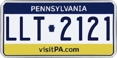 PA license plate LLT2121