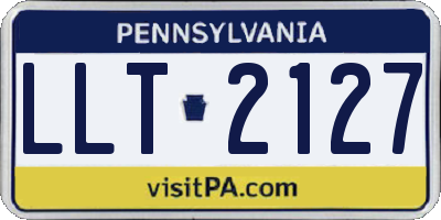 PA license plate LLT2127
