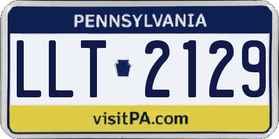 PA license plate LLT2129