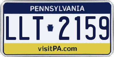 PA license plate LLT2159