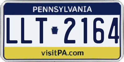 PA license plate LLT2164