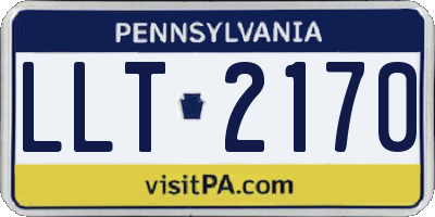 PA license plate LLT2170
