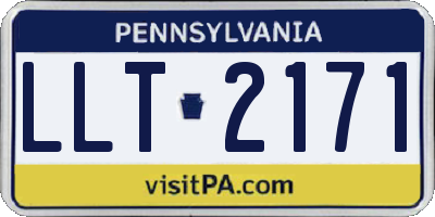 PA license plate LLT2171