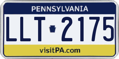 PA license plate LLT2175