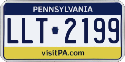 PA license plate LLT2199