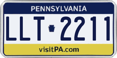 PA license plate LLT2211