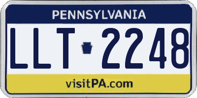 PA license plate LLT2248