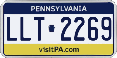 PA license plate LLT2269