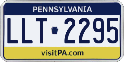 PA license plate LLT2295