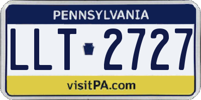 PA license plate LLT2727