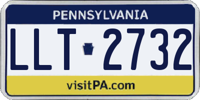 PA license plate LLT2732