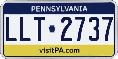 PA license plate LLT2737