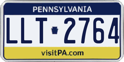 PA license plate LLT2764