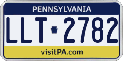 PA license plate LLT2782